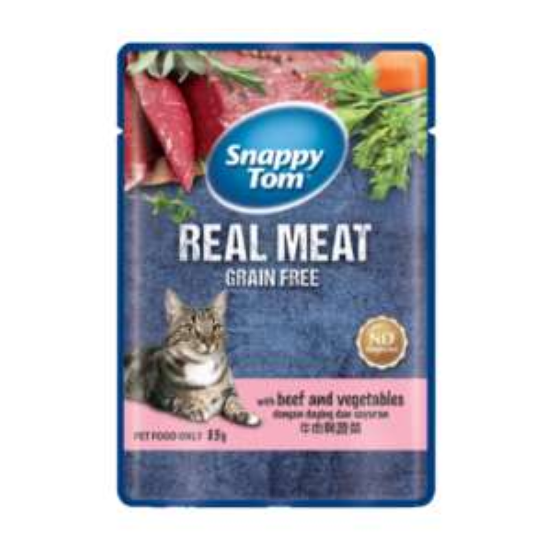 SNAPPY TOM WITH BEEF N VEG 85G